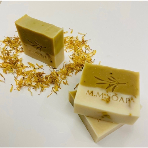 MMSoap - 金盞花甜杏仁抗敏皂【小孩嬌嫩肌｜老人敏感癢｜照顧全家人的肌膚】洗臉沐浴｜冷製手工皂