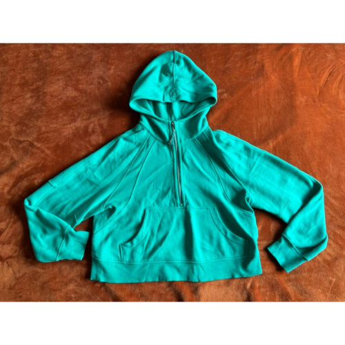 二手lululemon Scuba Oversized Half-Zip Hoodie帽T SZ M/L